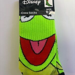 Disney Kermit Crew Socks - Green and Red